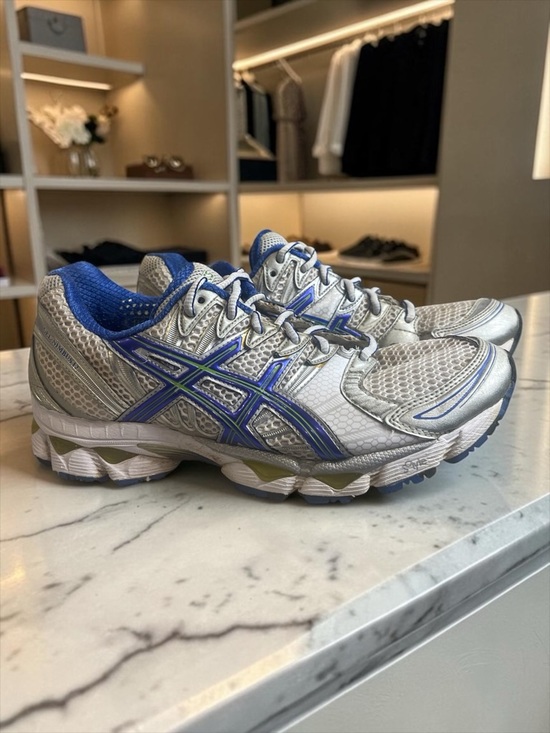 Asics Shoes - ASICS GEL-NIMBUS Silver Blue Women Size 9.5 Running Shoes